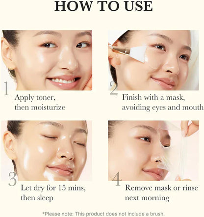 Kojic Acid + Turmeric Overnight Skin Brightening Mask